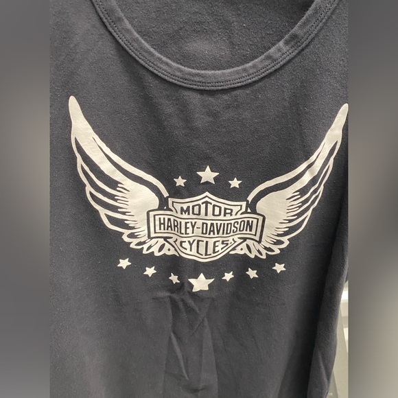 Harley-Davidson® Women's Wounded Warrior Project Tank Top - Black LARGE - Picture 2 of 6